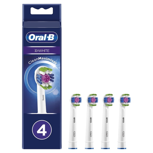 Cabezal de cepillo de dientes eléctrico Oral-B 3D White CleanMaximiser 4-Pa