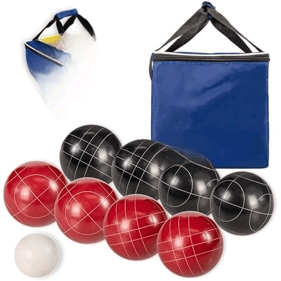 Competition 100mm Resin Bocce Ball Outdoor Game Set with Carrying Bag for Easy Storage,Multi,One Size,35-7103-3$$Sport & Recreation Other