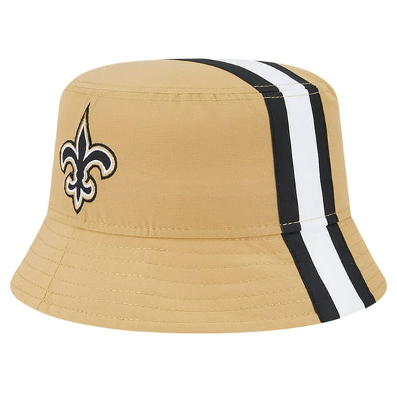 Men's New Era Gold New Orleans Saints Helmet Bucket Hat
