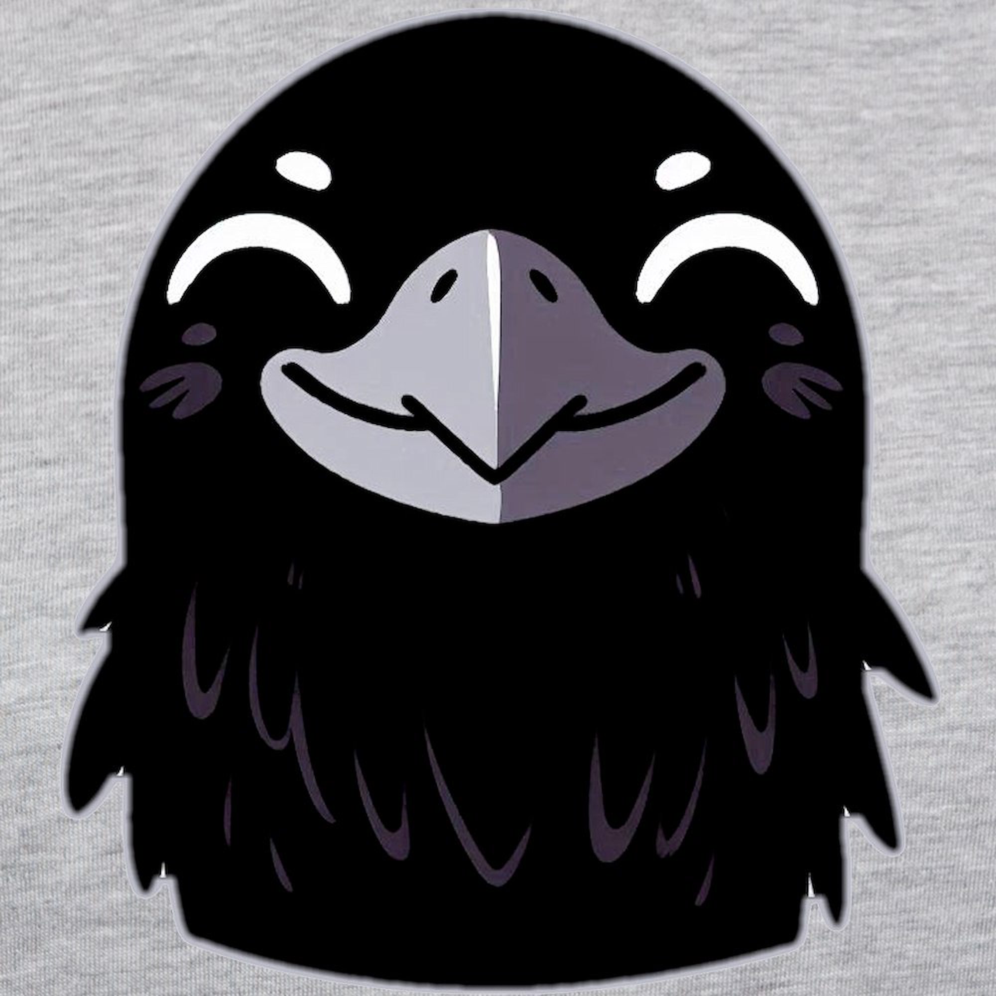 CafePress - Cartoon Raven Smiling Women's Baseball T Shirt - Womens Baseball Tee