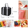 thumbnail image 4 of Lonchera Portátil Reutilizable Lonchera Termica Bolsa de Almuerzo Gran Capacidad Comida Bolsa de Almuerzo Aislada Impermeable y Ligera Hielera Aislante Tela Oxford Lunch Bag, 4 of 4
