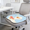 thumbnail image 6 of Honeycomb Gel Seat Cushion – Breathable Cooling Cushion with Non-Slip Bottom for Office Chair Car Home – Pressure Relief Ergonomic Pad (Blue), 6 of 6