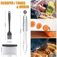 thumbnail image 4 of 9 Pcs Stainless Steel Spatula Set, Professional BBQ Hot Plate Accessory Set, Barbecue Spatula Utensils Set, Plancha Spatula for Teppanyaki, 4 of 5