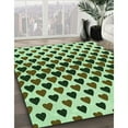 thumbnail image 3 of Ahgly Company Machine Washable Indoor Rectangle Transitional Army Green Area Rugs, 6' x 9', 3 of 7