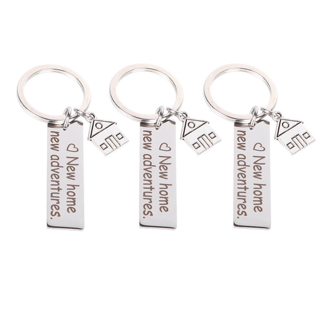 unbranded 3Ud Accesorios De Llaveros En Inoxidable Para Regalo De Y Uso Diario