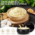 thumbnail image 4 of Candle Set for Men,4 Pack Scented Candles Manly Gift Set for Dad, Boyfriend, Husband,Soy Wax 24oz,200 Hour, 4 of 7