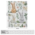 thumbnail image 4 of Orinice Rabbit Throw Blanket is Super Soft and Warm,The Lightweight Blanket is for All-Season Use,A Great Choice for Gifts  50x60in, 4 of 6