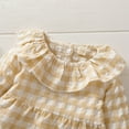 thumbnail image 5 of Franhais Girls Round Collar Romper Suit, Baby One Piece Bodysuit, Summer Plaid Printing Jumpsuits, 5 of 9