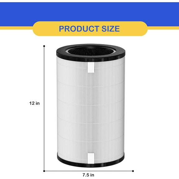 -T40FL True HEPA Replacement Filter Compatible with 1461901 Total Clean 5-in-1 Air Cleaner Purifier, 2 Pack