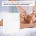thumbnail image 4 of Drap de Lit de Salon Respirant avec Housse de Table de Massage Spa, 2 Pcs Résistant à l'Huile, Draps Imperméables (Blanc), 4 of 7