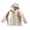 Beige, variant on vdgthytj Little Boys Girls Clothes Long Sleeve Hooded Knit Cardigan Fleece Lined Front Button Sweater Toddlers Winter Warm Comfy Outerwear with Pockets