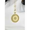 thumbnail image 2 of 925 Sterling Silver Sunflower Pendant Necklace – Floral Medallion Charm, Dainty Flower Jewelry, Nature-Inspired Gift for Her, 2 of 5