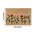 thumbnail image 2 of Qocolhg Summer Holiday Floor Door mat, Welcome Doormat with Non-Slip Backing for Indoor and Outdoor, 16 x 24inch Front Door Welcome Mat Floral Doormat for Home Entrance, Outside Entry, Yard, Floor, 2 of 6