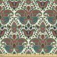 thumbnail image 2 of Ambesonne Paisley Fabric by the Yard Upholstery, Oriental Persian, 1 Yard, Dried Rose Mauve, 2 of 5