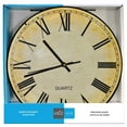 thumbnail image 2 of Hauz - Round Wall Clock, 12" Diameter, Quartz Precision, Brown, 2 of 2