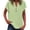 Mint Green, variant on Plain T Shirts for Women Women V Neck Pure Color Casual T Shirt for Summer Everyday Blue L