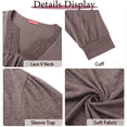 thumbnail image 6 of WellSize Plus Size Womens Tops Lace Long Sleeve Shirts for Women Casual V Neck Fall Tunic Blouses, 6 of 8