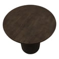 thumbnail image 2 of Pemberly Row 24" Solid Mango Wood Round End Table in Dark Brown Finish, 2 of 7