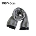 thumbnail image 2 of Bufanda de invierno para hombre, bufanda de punto suave, 2 of 5