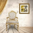 thumbnail image 3 of Loreth, Lanie 26x26 Gold Ornate Wood Framed with Double Matting Museum Art Print Titled - Silhouette Flowers I, 3 of 4