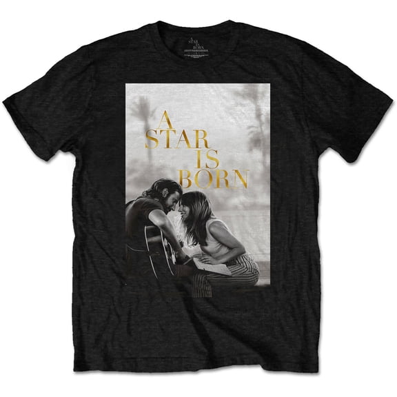Men's A Star Is Born Jack & Ally Movie Poster T-shirt Small Black