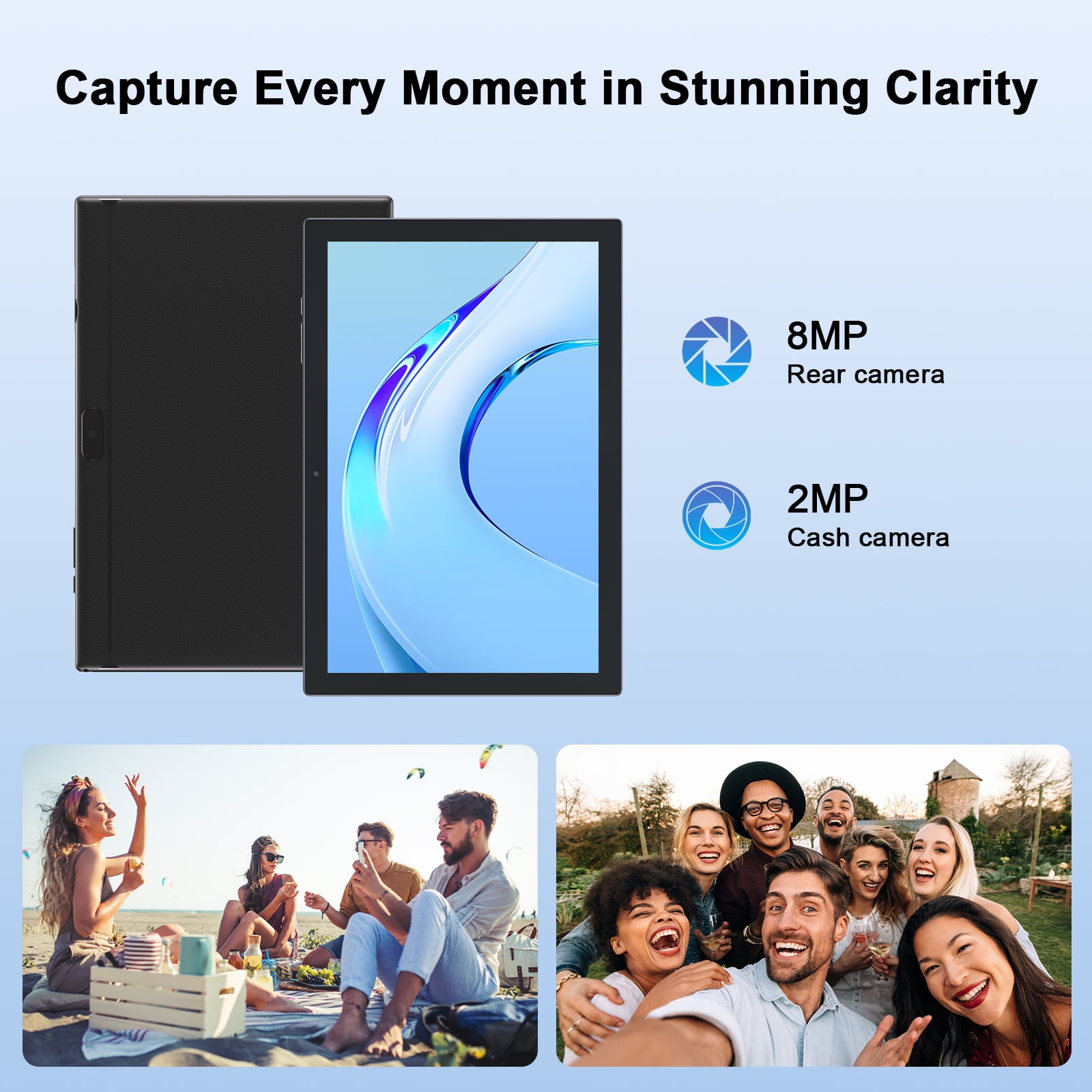 RUIQIAI Tablet Android 12, Tablets 10 inch 4GB RAM+ 64GB ROM+ 512GB Expandable Tablet PC, 1280 * 800 IPS Screen, Dual Camera, 6000mAh Battery, BT,WiFi, Google Certified Tablet