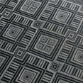 thumbnail image 7 of B. Smith Vinyl Woven Diamond Print Placemats, Black and Ivory (4 Pack) , 13" x 18", 7 of 7