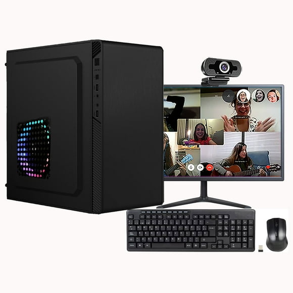 Computadora Pc Intel NeuComputo Rendimiento Escuela 8Gb Ram 960Gb SSD Monitor 21.5' FULL HD