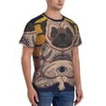 thumbnail image 2 of Vsdgher Pug dog Yoga Print Men's Dry Fit Mesh Athletic Shirts Moisture Wicking Tennis T-Shirt Tops, 2 of 9
