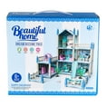 thumbnail image 2 of Play Dollhouse for Girls, 5 Rooms Kids Dollhouse with Doll Toy Figure, Furniture and Accessories, Doll House Gift Toys for Kids Girls Ages 3 & Up, Blue, 2 of 5