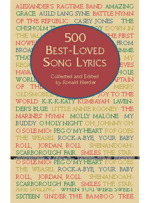 Dover Song Collections: 500 Best-Loved Song Lyrics (Paperback)