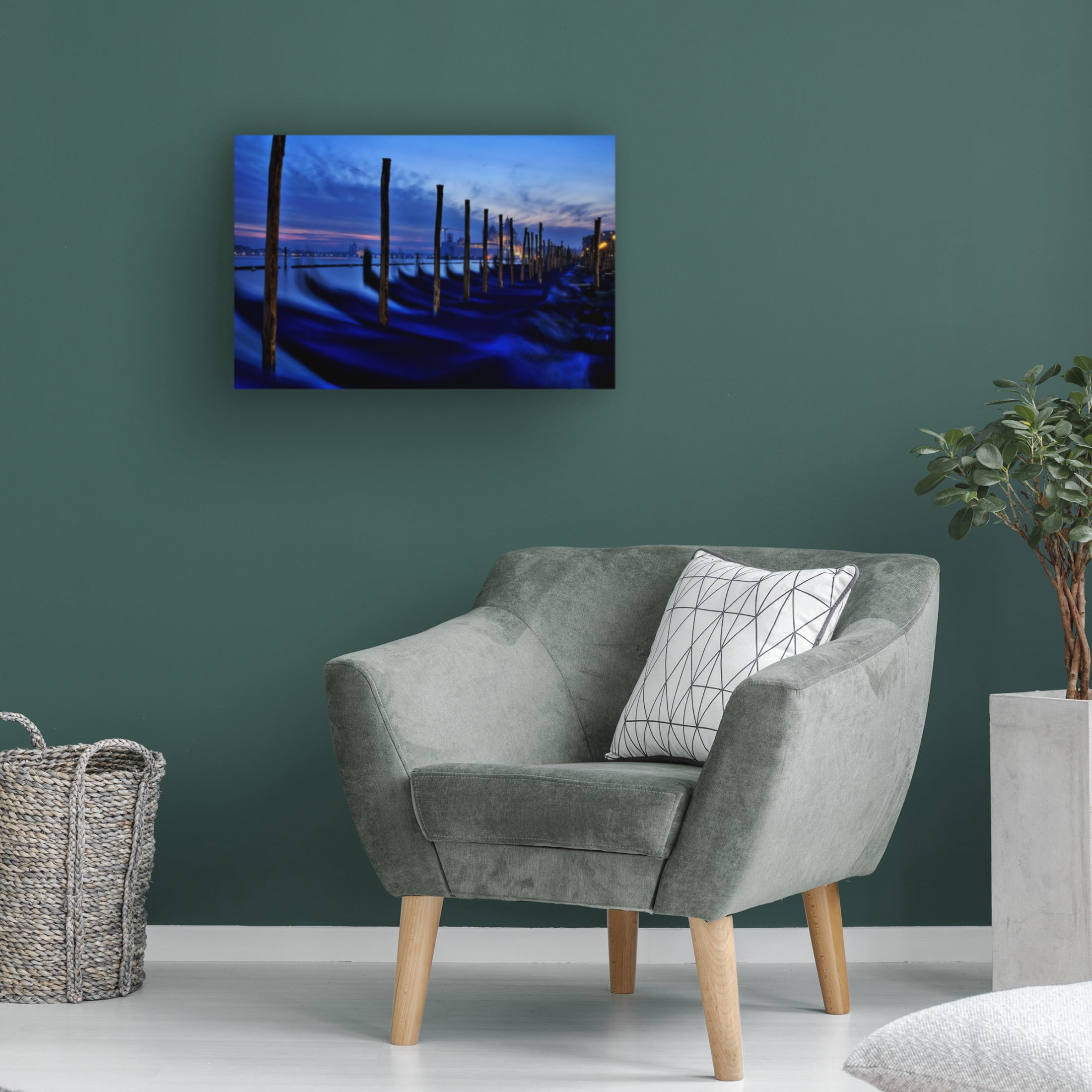 Canvas Wall Art - Ferry Kana 'Ghosting' Wall Art for Living Room, Bedroom, or Office Décor by Trademark Fine Art - 24 x 16 Inches