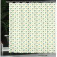 thumbnail image 4 of Ambesonne Cartoon Shower Curtain, Stars and Clouds, 69"Wx70"L, Multicolor, 4 of 5