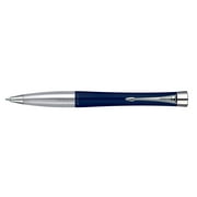 Parker Urban Twist Ballpoint Pen Matte Navy And Chrome, Blue Ink