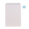 A5 Size Spiral Book Coil Notebook 8mm Lined Transparent PVC Cover for Sketch Diary Memo Simple Notebooks Office and School Stationary Supply