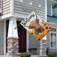 thumbnail image 2 of Fall Highland Cow with Pumpkins and Sunflowers Fall Garden Flags 28"x40” Double Side,Small Yard Flags for Outside,Outdoor Fall Decor,Autumn Funny Garden Flag Yard Decoration, 2 of 5