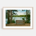thumbnail image 2 of Bench at Adirondack Lake - Indian Lake New York Photography Unframed Wall Art Print 16 x 24 inches, 2 of 7