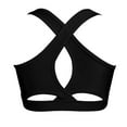 thumbnail image 2 of Ocealan Girls Crisscross Back Sports Bra Gymnastics Dance Sports Crop Top Yoga Shirts Black 10, 2 of 5