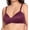 Burgandy, variant on Women's Warner's RM3061A No Side Effects Underarm-Smoothing Wireless Bra (Black 34C)