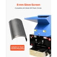thumbnail image 2 of VEVOR Screen Mesh for Plastic Shredder, High-Quality Steel Durable Mesh, 0.315 in/8 mm High-Precision Aperture Screen, Compatible with Model 400 Plastic Grinder, 2 of 9