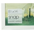 8.5x14 Wood Wall Mount Large Poster Frame, White, 8.5" x 14"