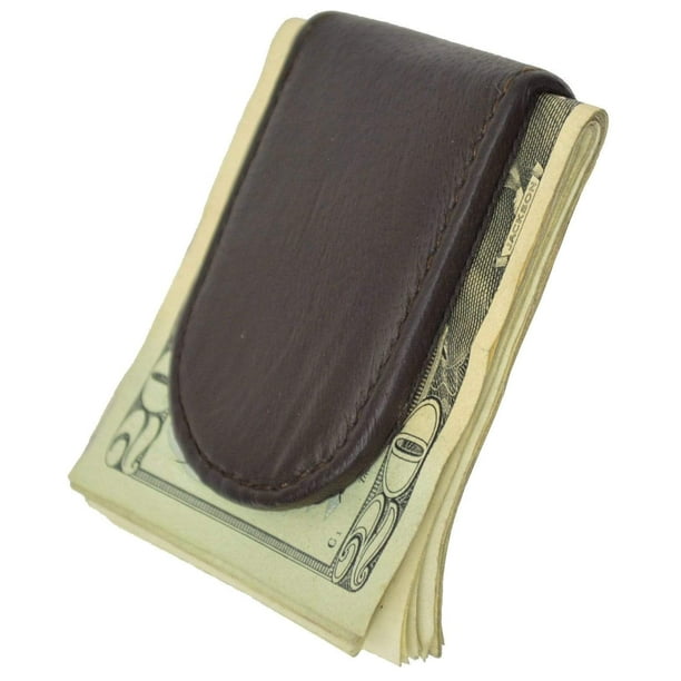 Marshal Wallet Genuine Leather Black Strong Money Clip 812