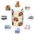 thumbnail image 4 of Yiaed Fall Turkey Print Large Laundry Basket,Dirty Clothes Hamper, Baby Laundry Hamper for Toys, Woven Laundry Basket for Clothes, Blanket Storage Basket-Medium, 4 of 6