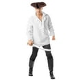 thumbnail image 2 of Men's White Pirate Shirt, 2 of 2