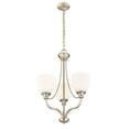 thumbnail image 2 of Millennium Lighting  Alberta Chandelier with Frosted Glass Shades Modern Gold 3 3 Lights Gold, 2 of 4