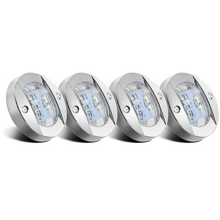 

Chamat Boat Light LED 12V LED Boat Interior Light for Boat Deck LED Transom Mount Light Perfect for Night Fishing (4Pcs)