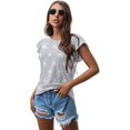 thumbnail image 5 of Anyjoin Women's Summer Tunic Tops Ruffle Short Sleeve Casual Shirts, 5 of 6