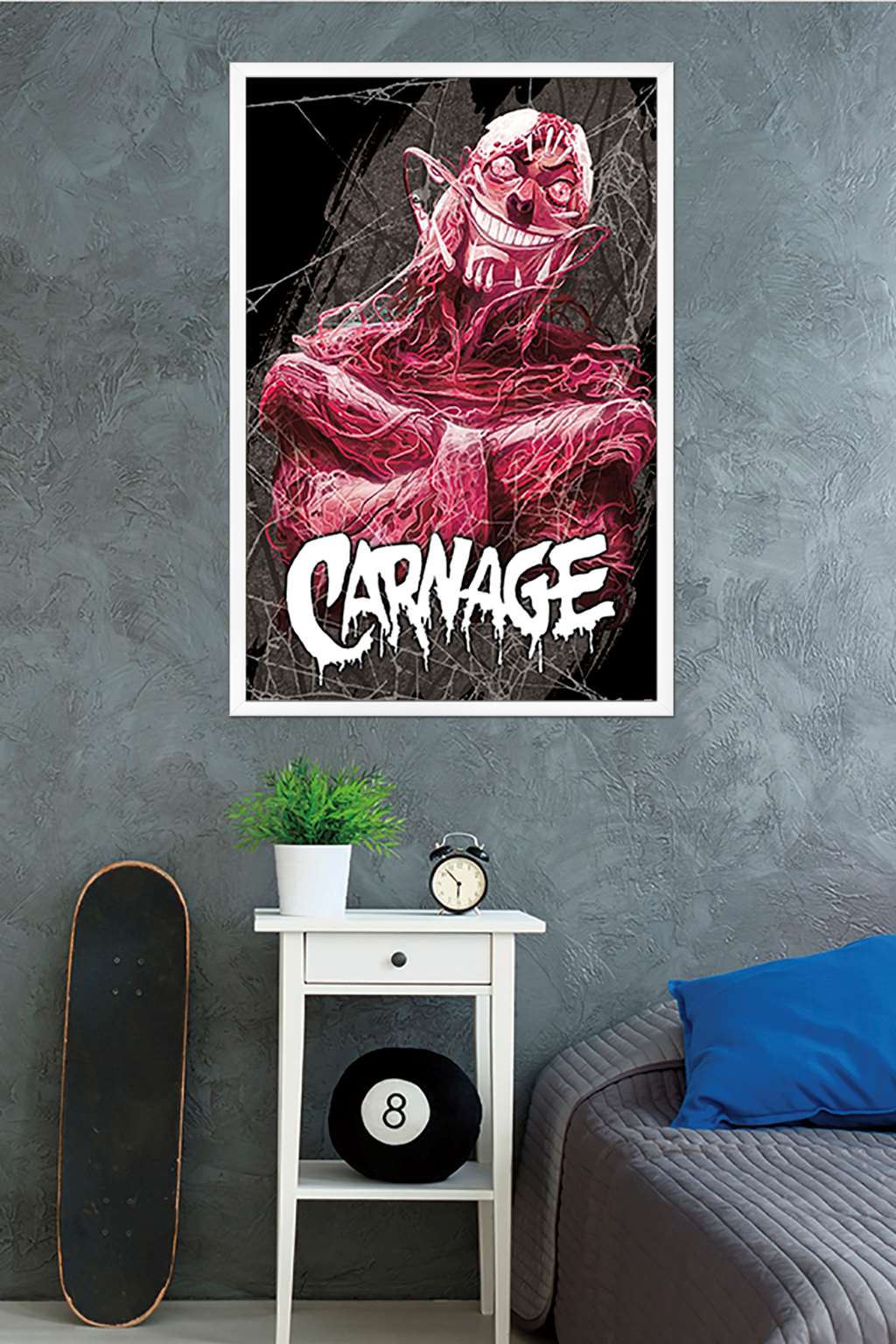 Marvel Comics - Carnage - Insane Wall Poster, 22.375" x 34", Framed
