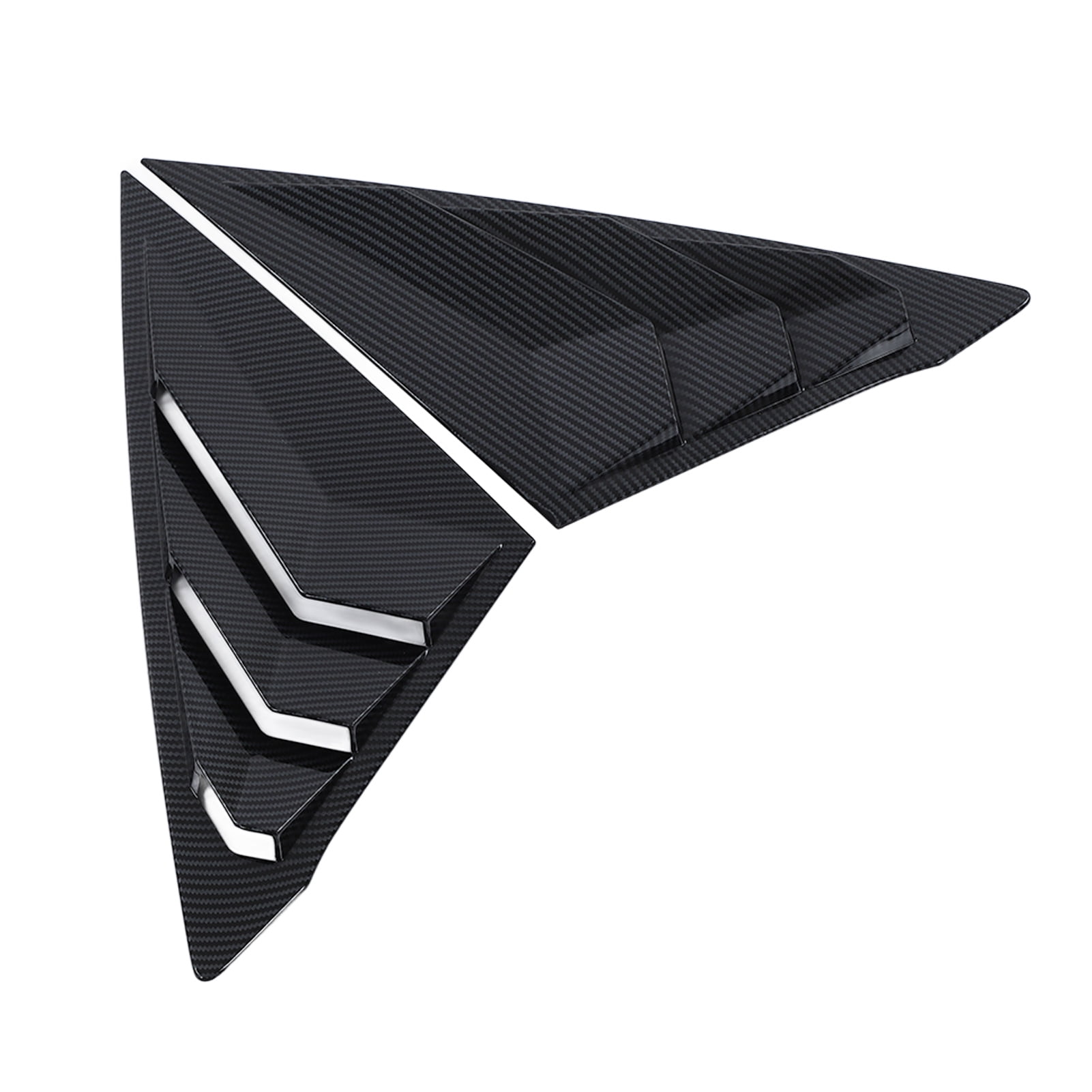 Side Window Louver, 2x Car Rear Window Louver Carbon Fiber Style Side