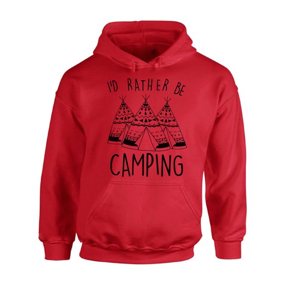 Awkward Styles I'd Rather be Camping Unisex Sweatshirt Camper Hoodie for Men I Love Camping Hoodie for Women Camping Clothes I Would Rather be Camping Sweatshirt Campers Gifts Hoodie for Camper